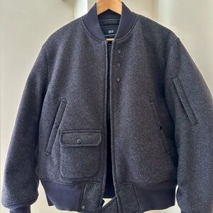 UNIQLO & ENGINEERED GARMENTS. PUFFTECH Short Blouson. Dark gray. Size Small